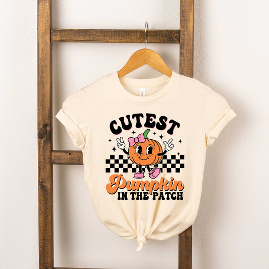 Cutest Pumpkin Checkered | Toddler Graphic Short Sleeve Tee