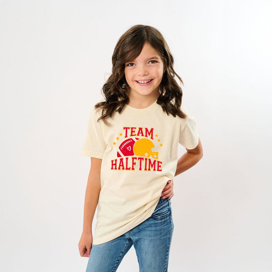 Team Halftime Distressed - Red | Youth Graphic Short Sleeve Tee