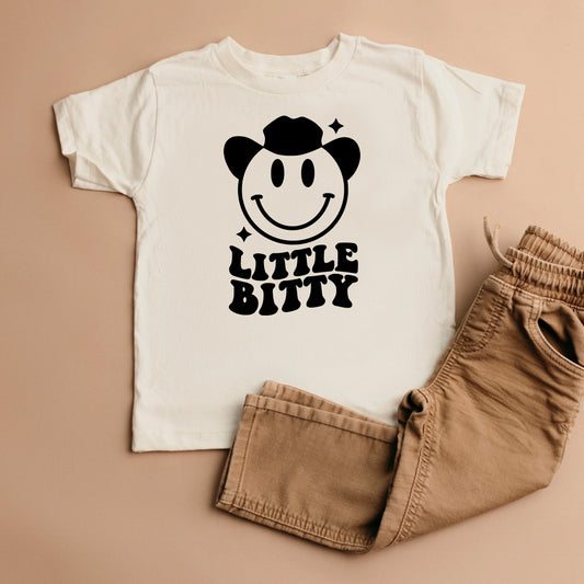 Little Bitty Smiley | Toddler Short Sleeve Crew Neck