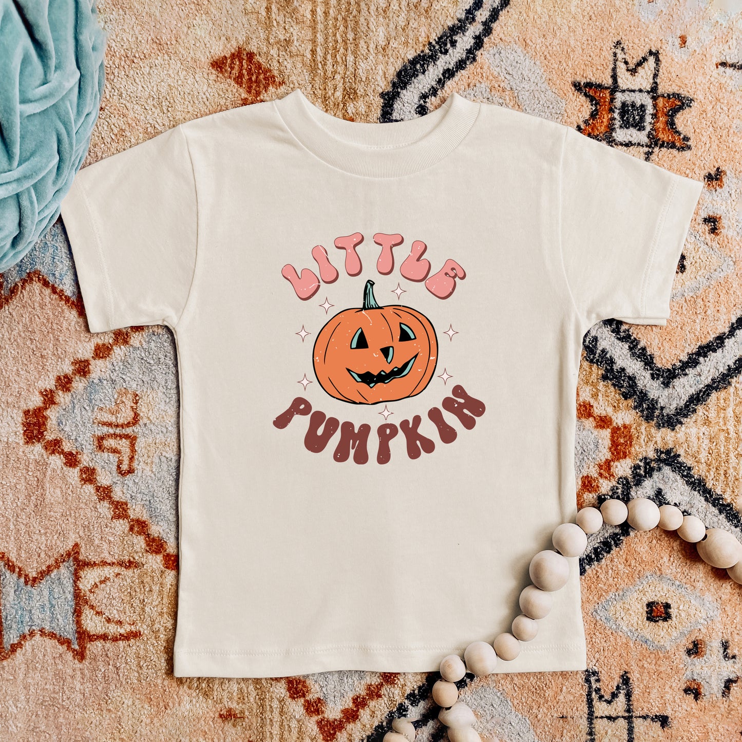 Little Pumpkin Retro | Toddler Graphic Short Sleeve Tee