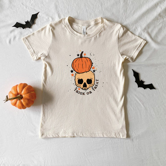 Trick Or Treat Skull | Youth Graphic Short Sleeve Tee