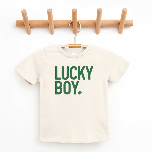 Lucky Boy Bold | Toddler Short Sleeve Crew Neck