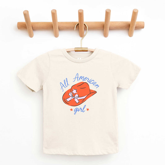 All American Girl Hat | Toddler Graphic Short Sleeve Tee