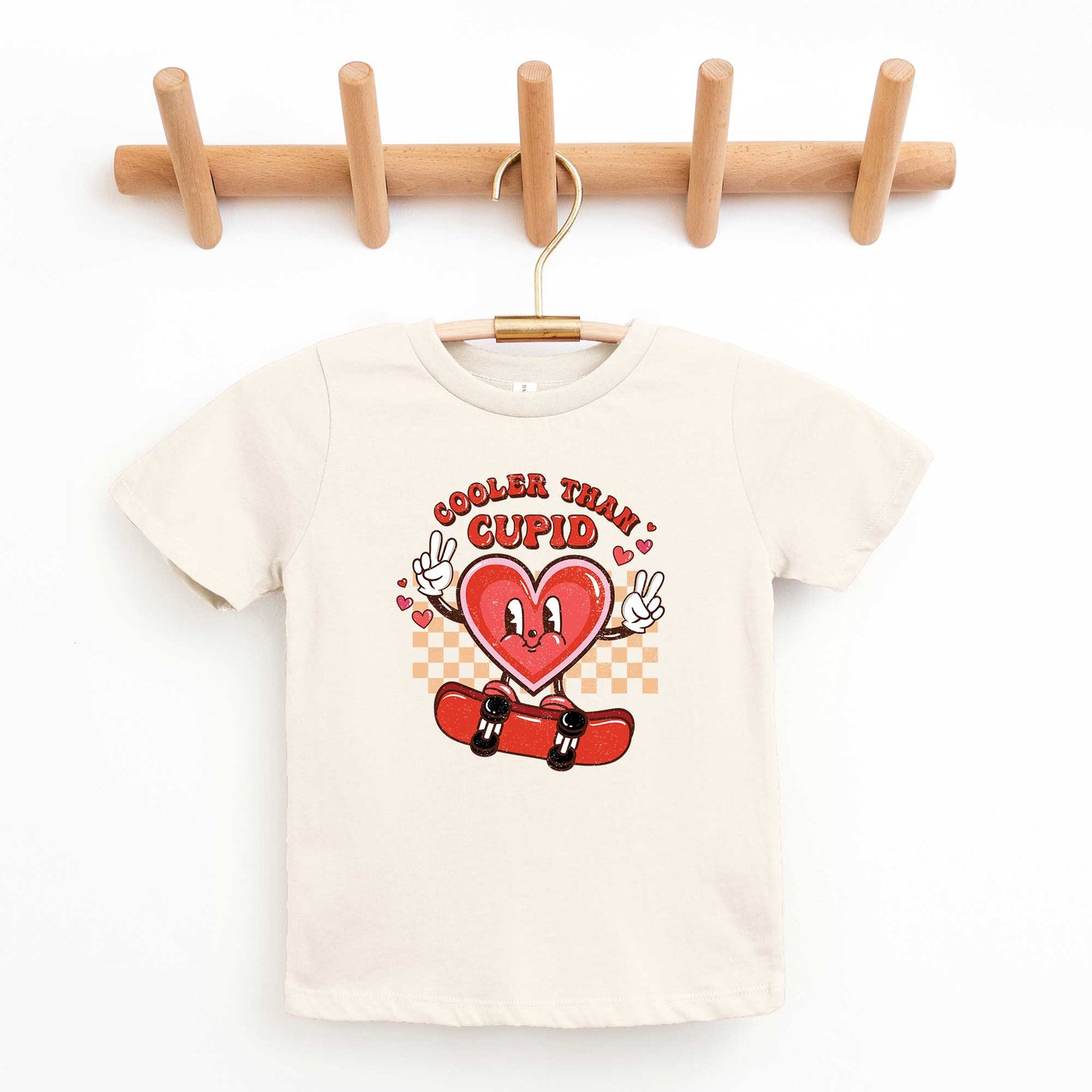 Cooler Than Cupid Skater | Toddler Graphic Short Sleeve Tee