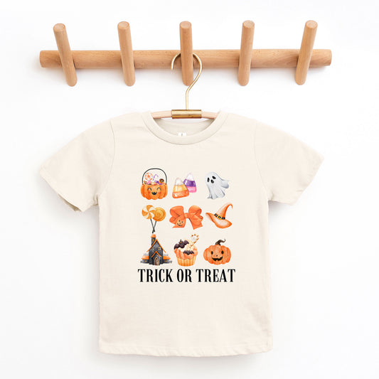 Trick Or Treat Chart | Youth Graphic Short Sleeve Tee