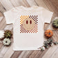 Fall Checkered Smiley | Youth Short Sleeve Crew Neck
