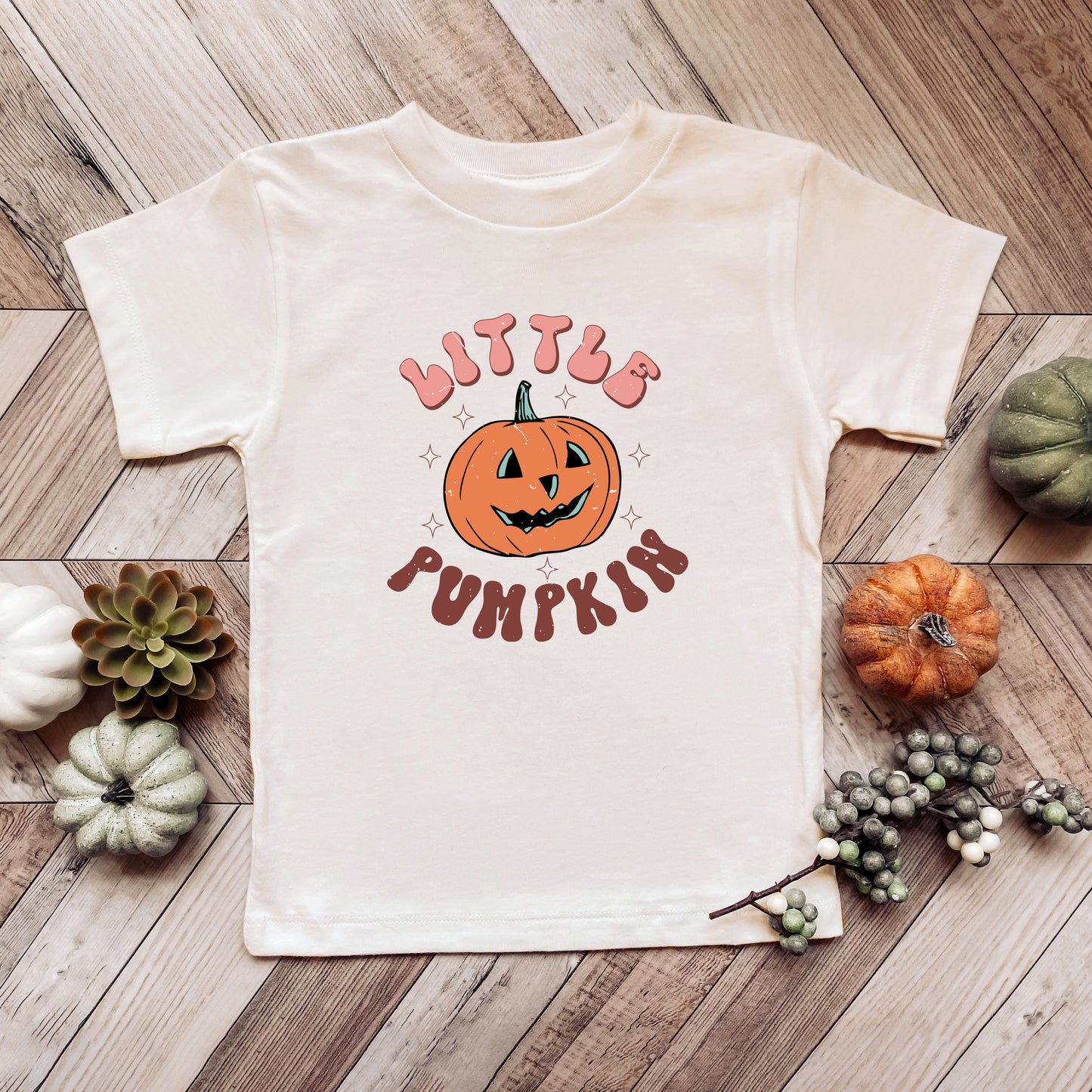 Little Pumpkin Retro | Youth Graphic Short Sleeve Tee