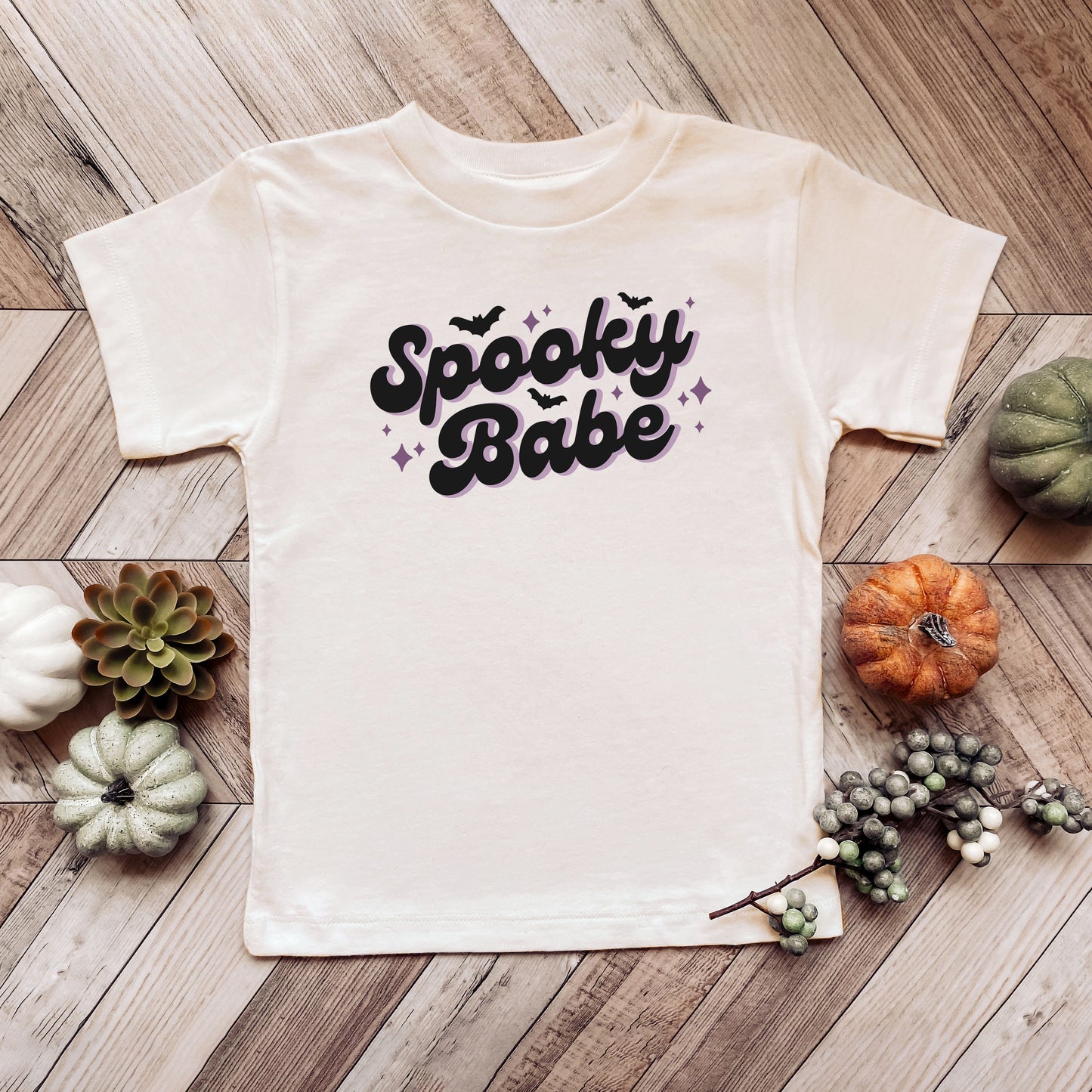 Spooky Babe Purple | Toddler Graphic Short Sleeve Tee