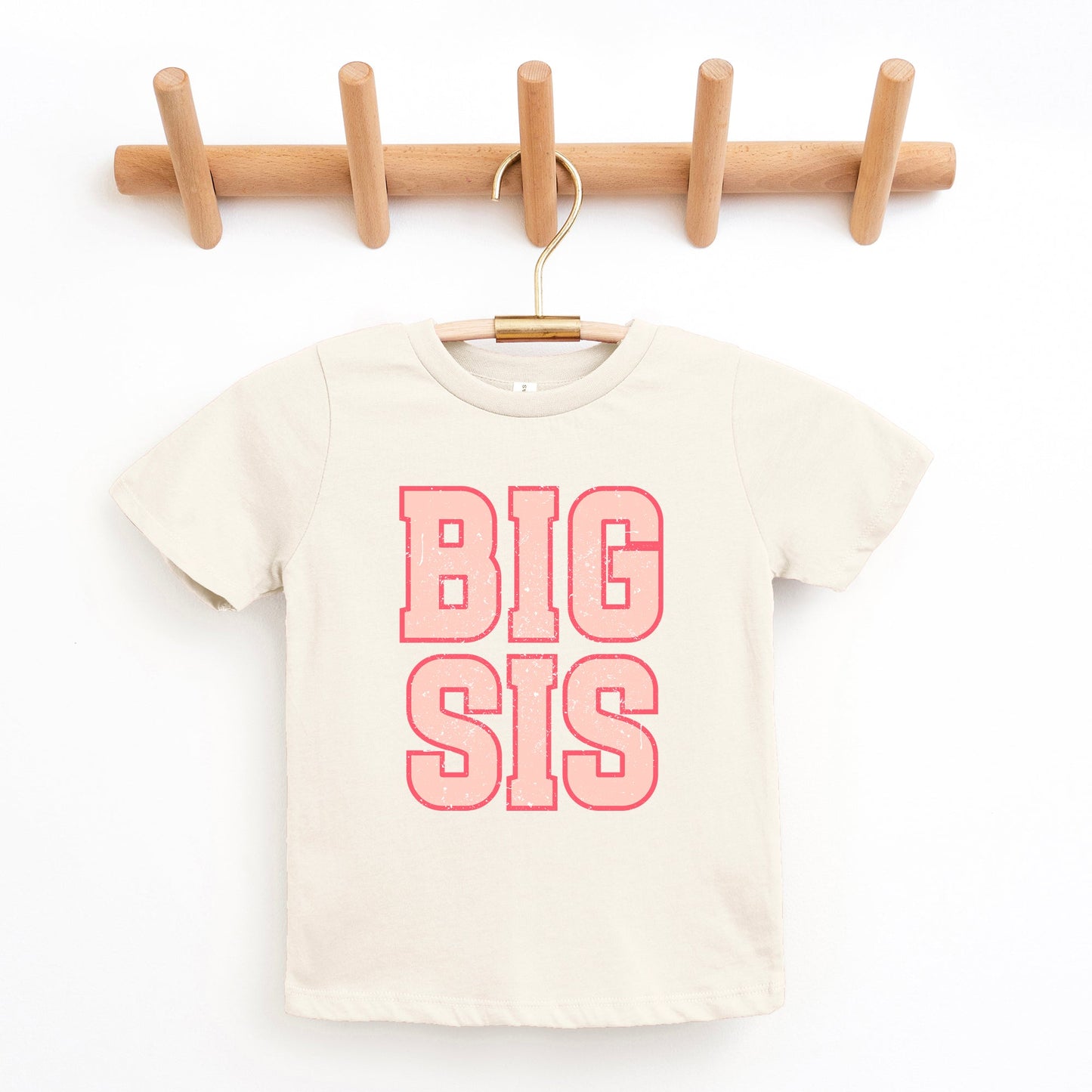 Big Sis Distressed | Toddler Graphic Short Sleeve Tee