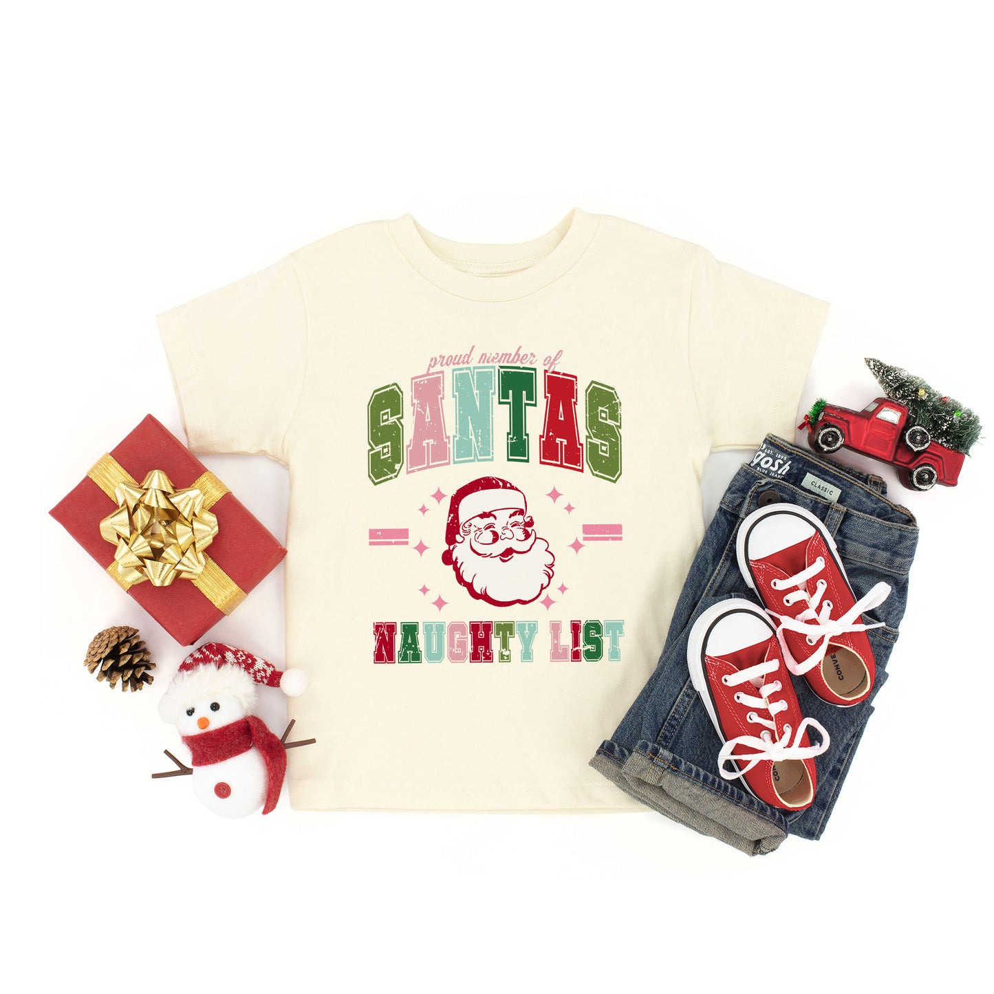 Member Of Santa's Naughty List | Youth Graphic Short Sleeve Tee