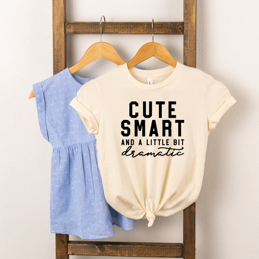 Cute Smart Dramatic | Toddler Graphic Short Sleeve Tee