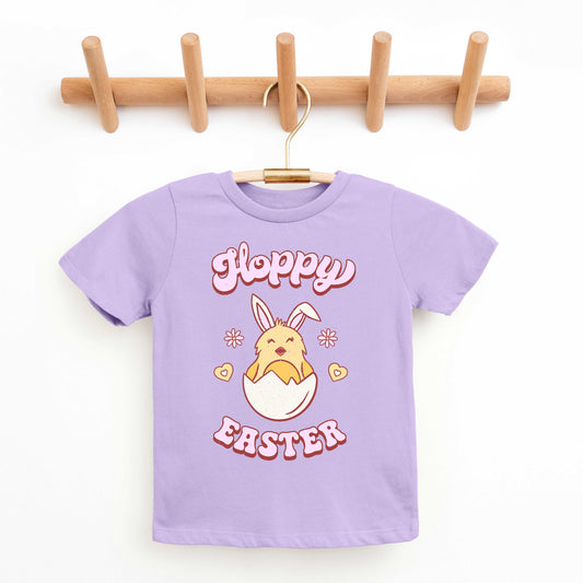 Hoppy Easter Chick Colorful | Youth Short Sleeve Crew Neck