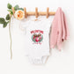 Coquette Valentine Vibes | Baby Graphic Flutter Sleeve Onesie