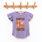 Rootin' Tootin' Dog | Toddler Graphic Flutter Sleeve Tee