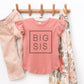 Big Sis Square | Toddler Graphic Flutter Sleeve Tee