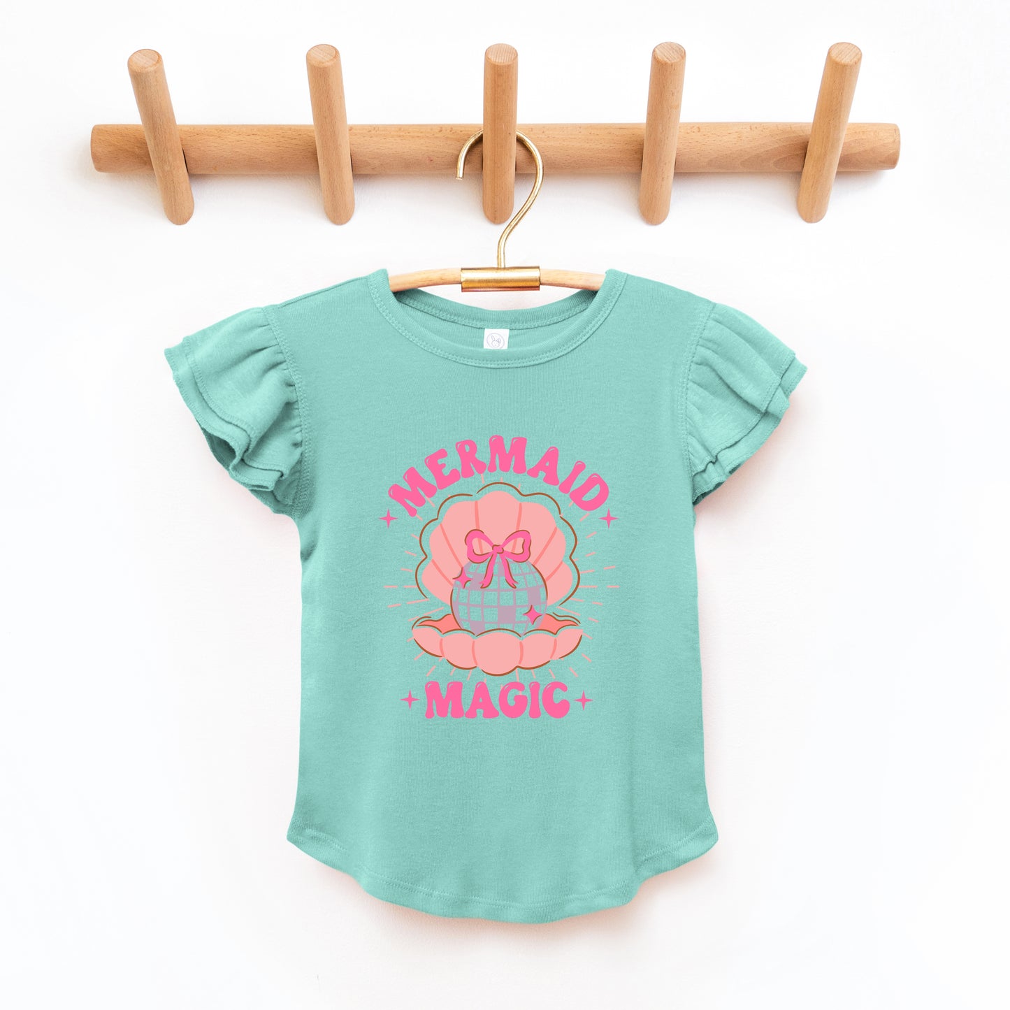 Mermaid Magic | Toddler Graphic Flutter Sleeve Tee