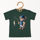 Teddy Bear Fisherman | Toddler Graphic Short Sleeve Tee