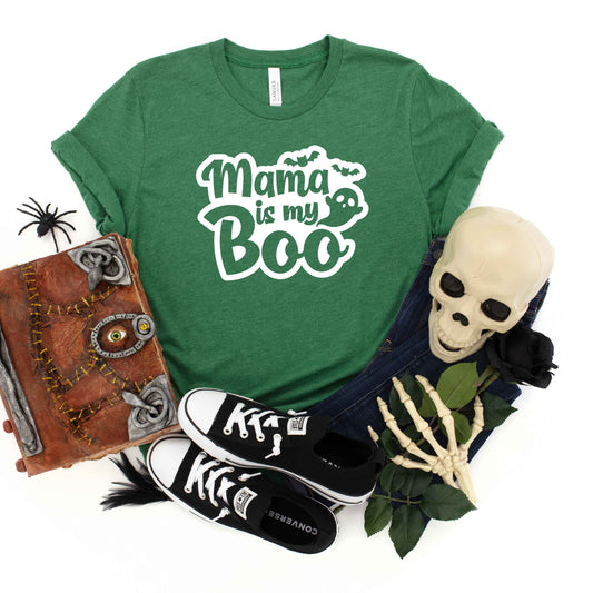 Mama Is My Boo Ghost | Youth Graphic Short Sleeve Tee