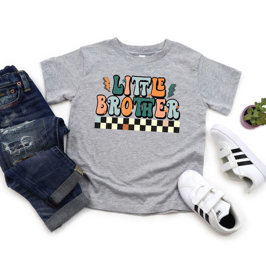 Little Brother Checkered | Toddler Graphic Short Sleeve Tee