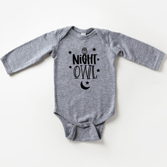 Night Owl | Baby Long Sleeve Onesie