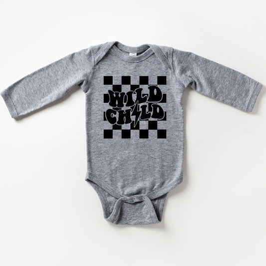 Wild Child Lightning Bolt | Baby Long Sleeve Onesie