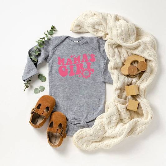 Mama's Girl Flower | Baby Long Sleeve Onesie