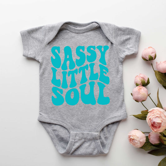 Sassy Little Soul Wavy | Baby Graphic Short Sleeve Onesie