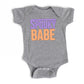 Spooky Babe Checkered | Baby Graphic Short Sleeve Onesie