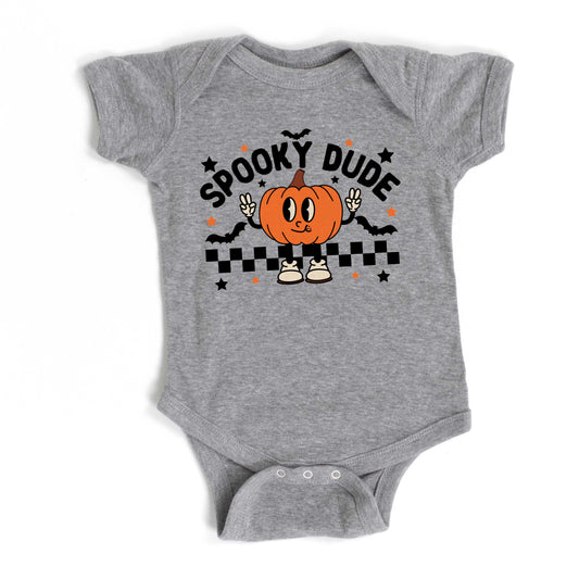 Spooky Dude Pumpkin | Baby Graphic Short Sleeve Onesie