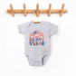 America Vibes Peace Signs | Baby Graphic Short Sleeve Onesie