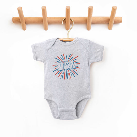 USA Firework | Baby Graphic Short Sleeve Onesie