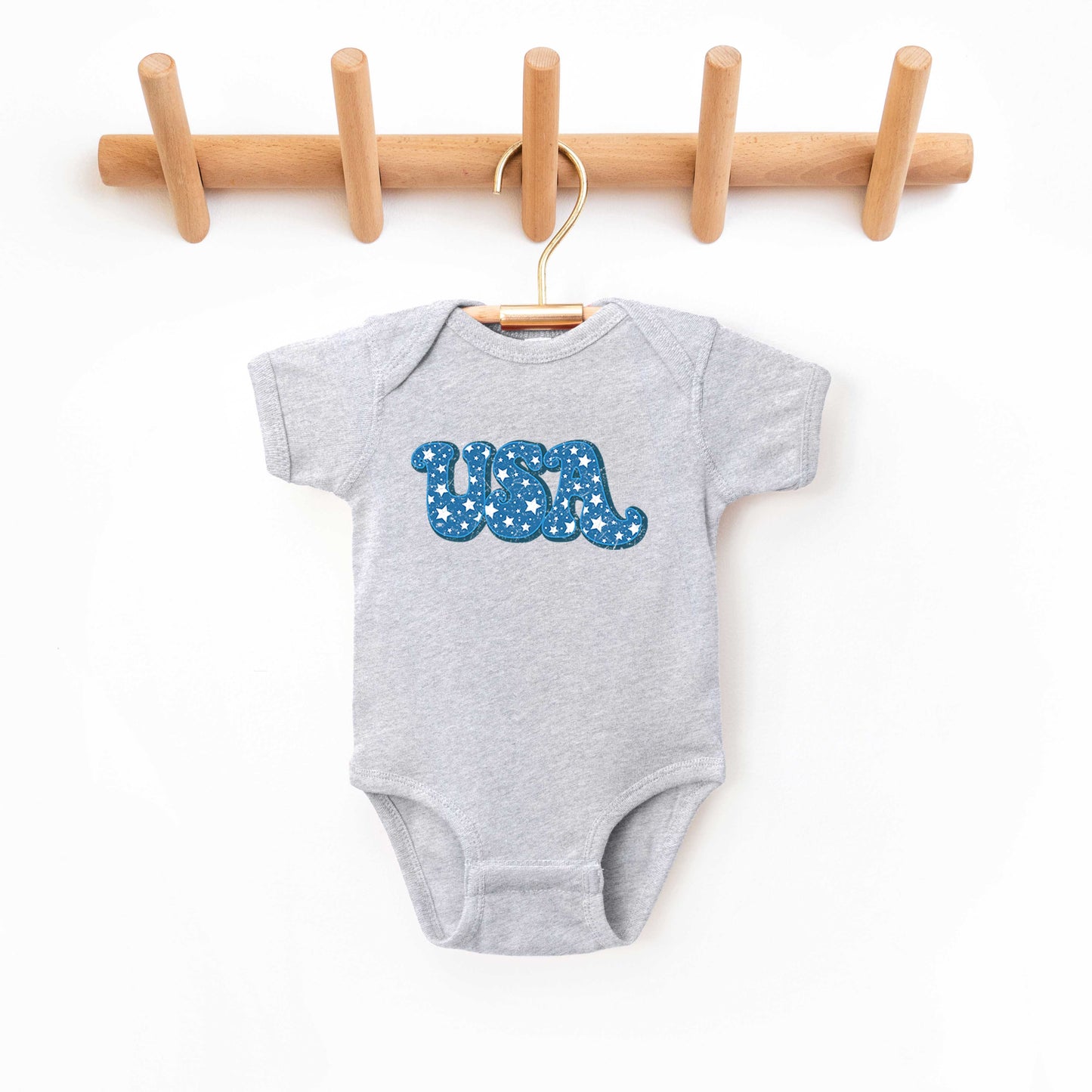 USA Bold Stars | Baby Graphic Short Sleeve Onesie