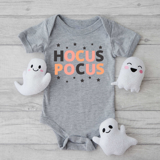 Hocus Pocus Colorful Stars | Baby Graphic Short Sleeve Onesie