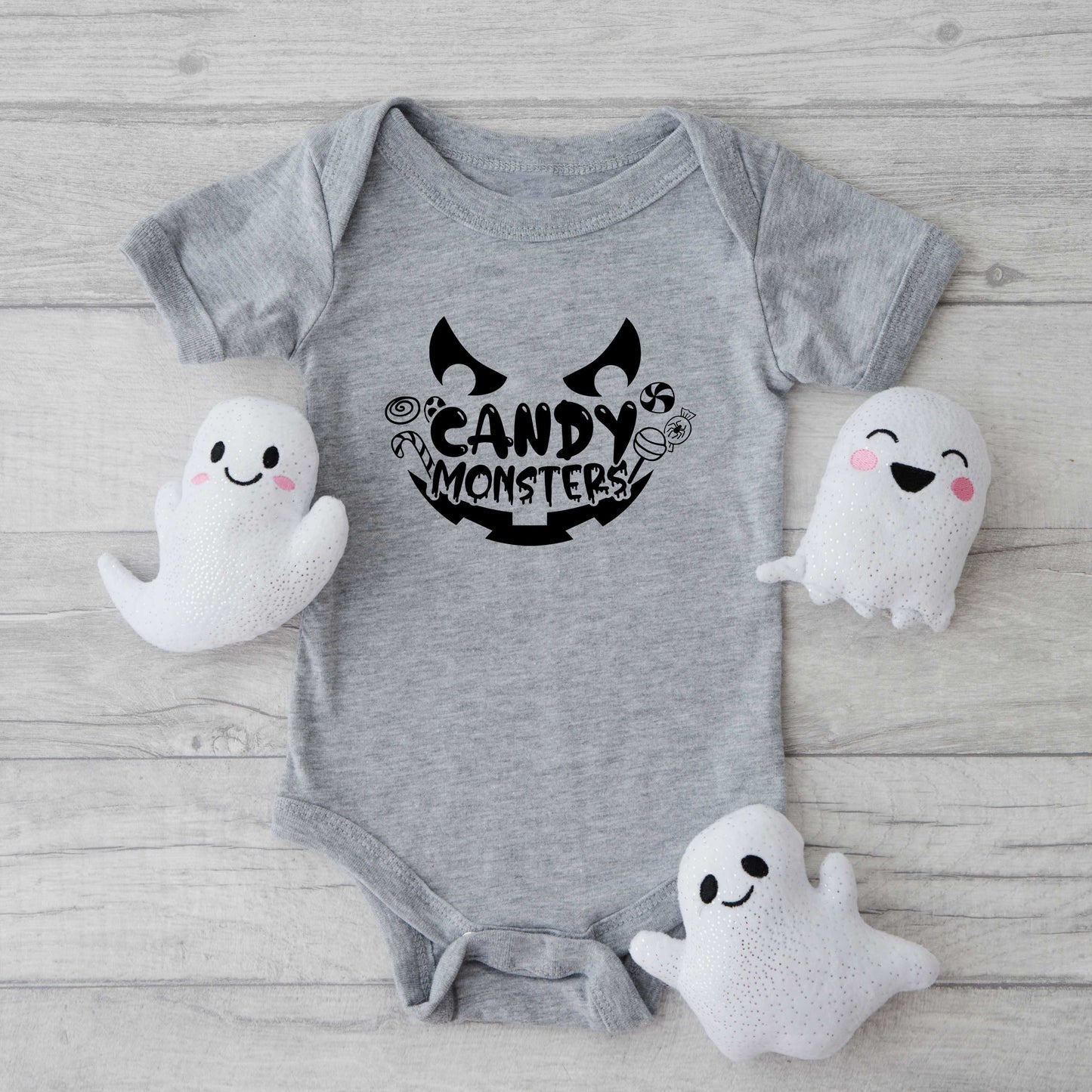 Candy Monster | Baby Graphic Short Sleeve Onesie