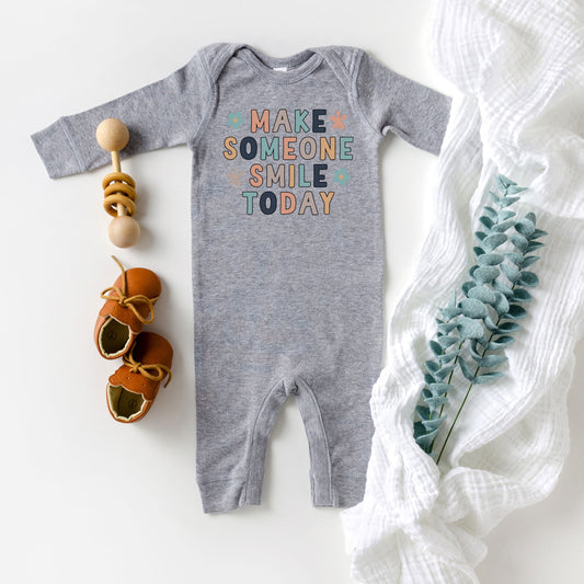 Make Someone Smile Today | Baby Graphic Romper