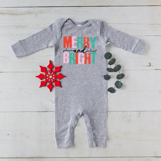 Merry And Bright Colorful | Baby Graphic Romper
