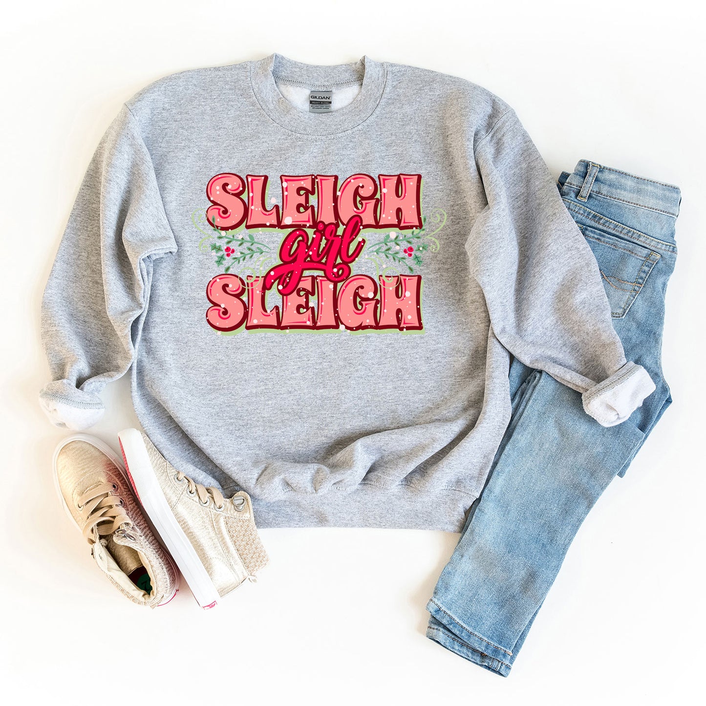 Sleigh Girl Sleigh | Youth Graphic Sweatshirt