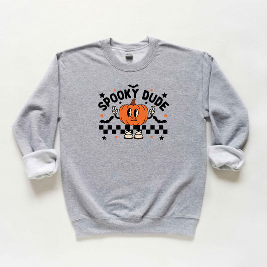 Spooky Dude Pumpkin | Youth Graphic Sweatshirt