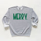 Merry Bold Word | Youth Graphic Sweatshirt