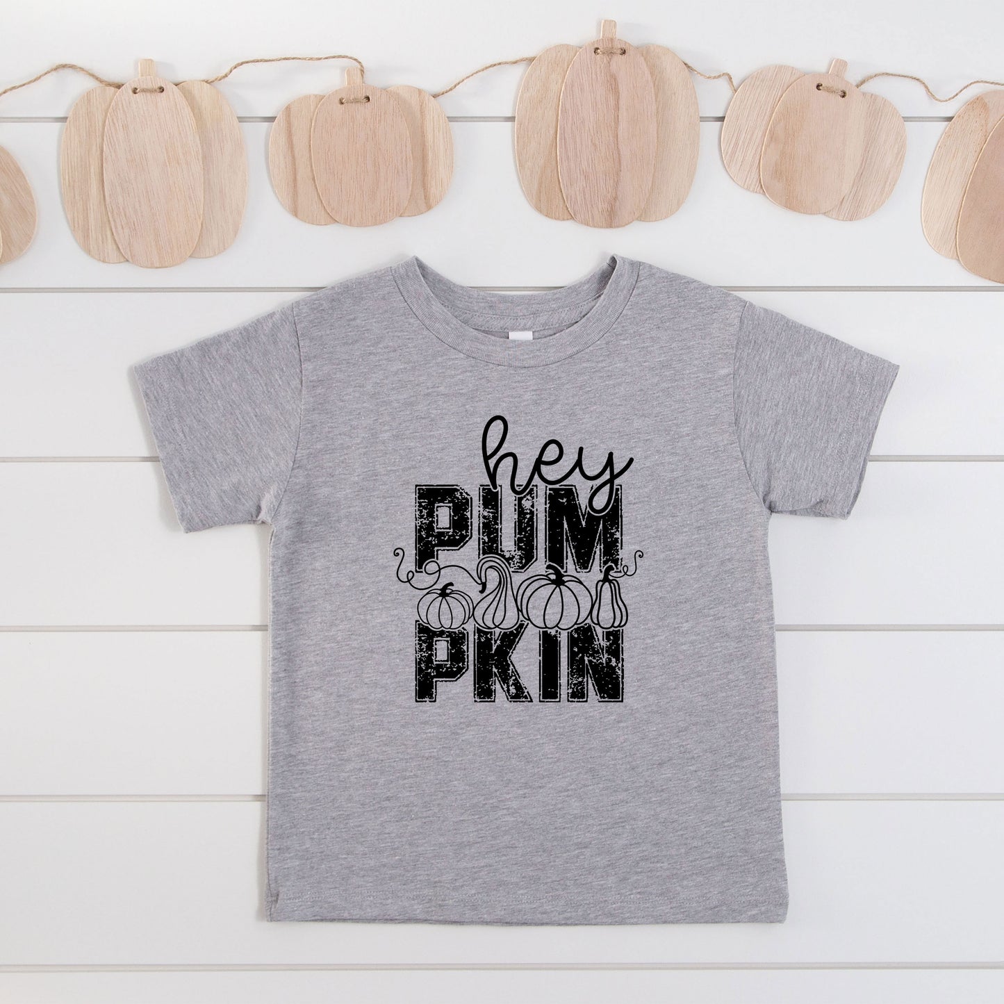 Hey Pumpkin Distressed | Toddler Graphic Short Sleeve Tee