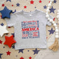 America Words Colorful | Toddler Short Sleeve Crew Neck