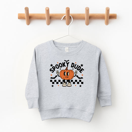 Spooky Dude Pumpkin | Toddler Graphic Sweatshirt