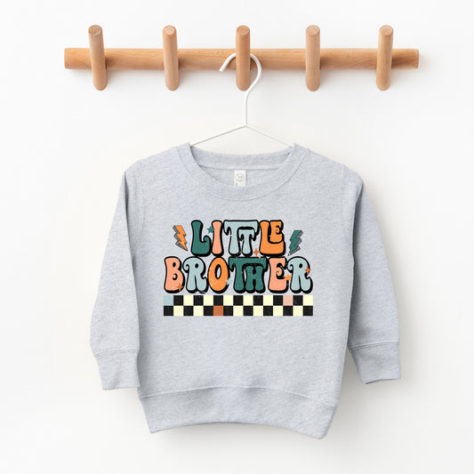 Little Brother Checkered | Toddler Graphic Sweatshirt