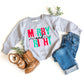 Merry And Bright Colorful | Toddler Graphic Sweatshirt