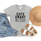 Cute Smart Dramatic | Youth Graphic Short Sleeve Tee