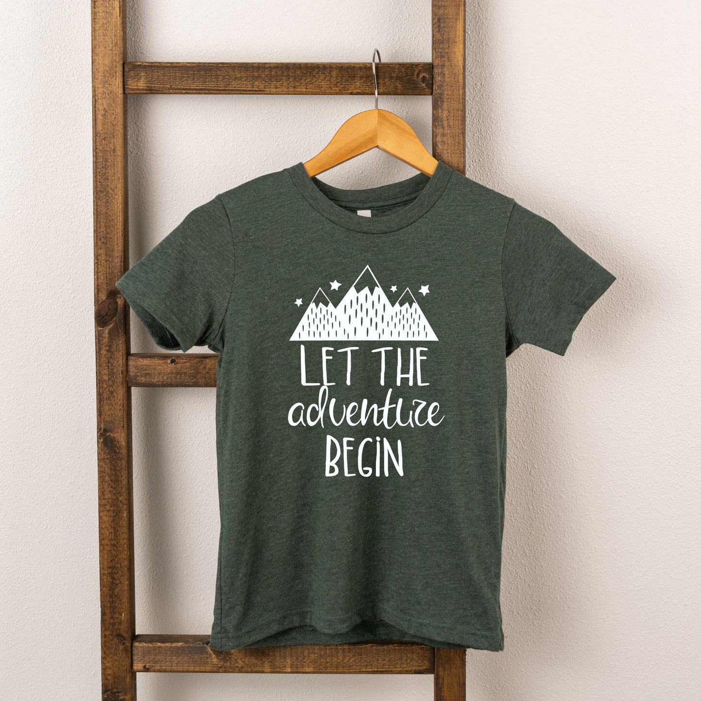 Let The Adventure Begin Mountains | Toddler Short Sleeve Crew Neck