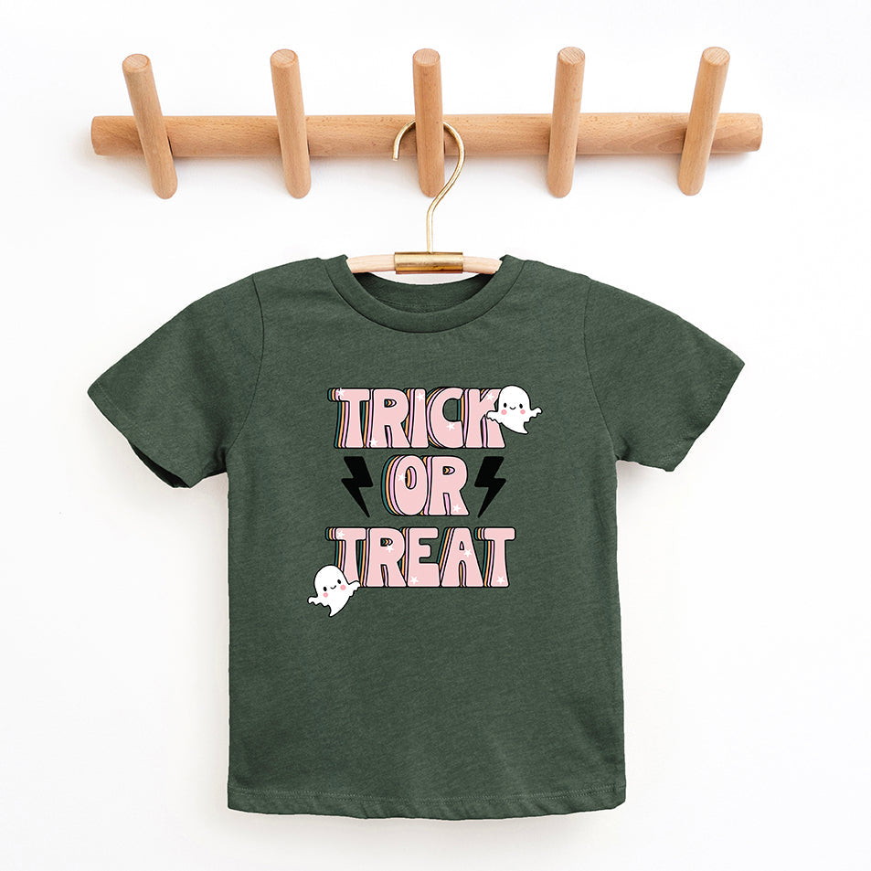 Trick Or Treat Lightning Bolt | Toddler Graphic Short Sleeve Tee