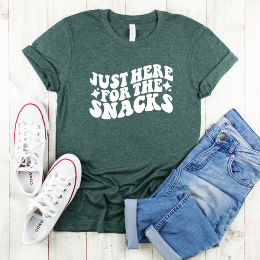 Here For The Snacks Stars | Youth Short Sleeve Crew Neck