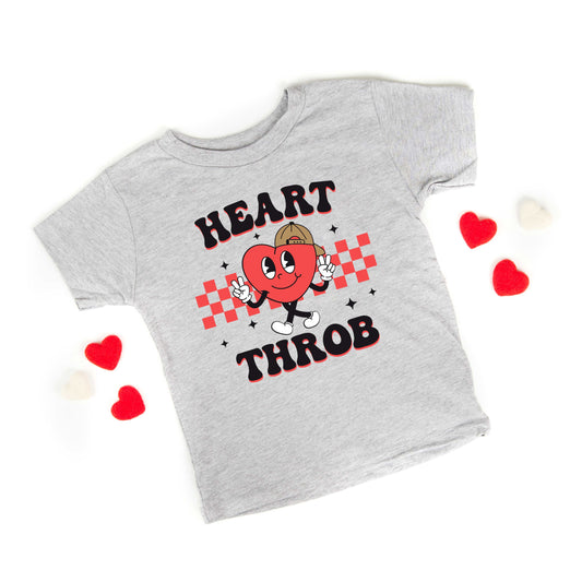 Checkered Heart Throb | Toddler Graphic Short Sleeve Tee