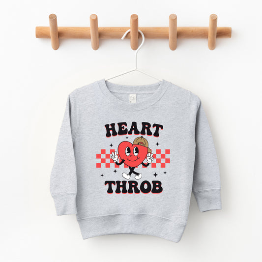 Checkered Heart Throb | Toddler Sweatshirt
